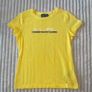 Ralph Lauren bright yellow vintage Y2K Logo Tee